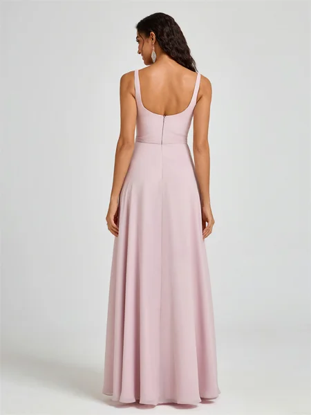 A-line Square Floor-Length...