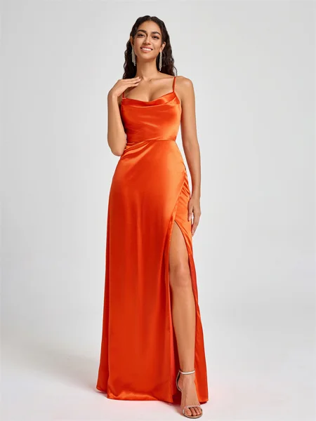 A-line Spaghetti Straps...