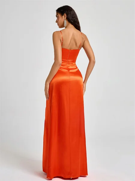 A-line Spaghetti Straps...