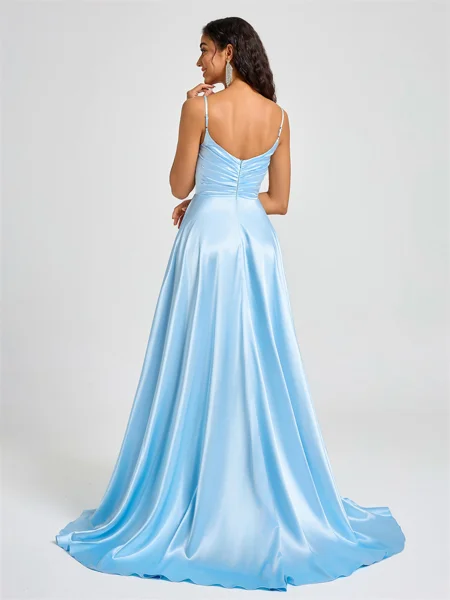 A-line Spaghetti Straps...