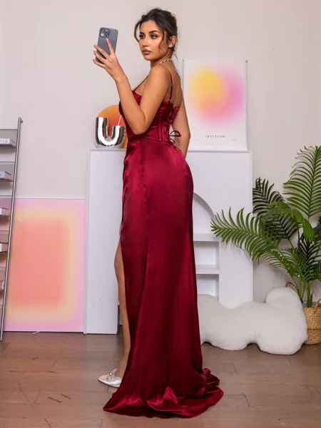 Sheath Spaghetti Straps...