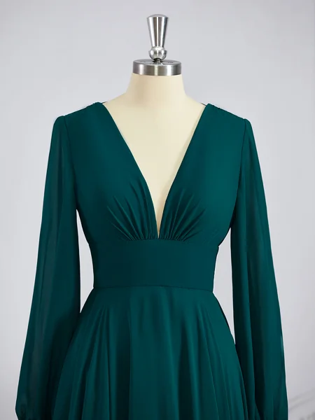 A-Line/Princess V-neck...