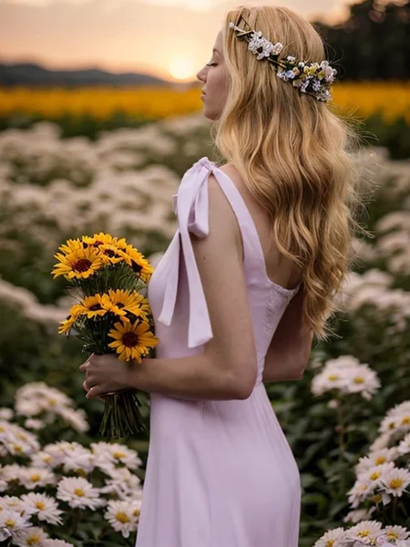 A-line Square Sleeveless...