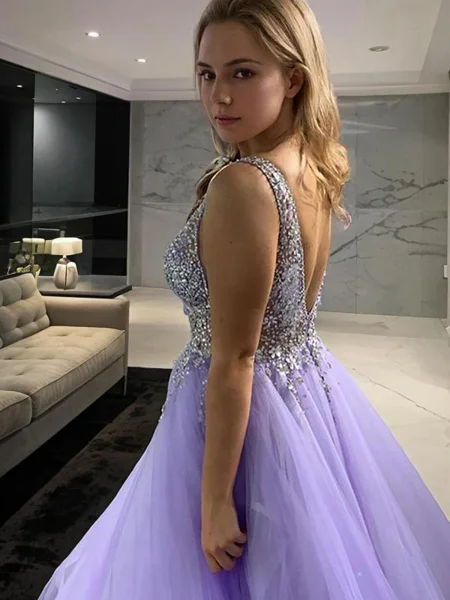 A-Line/Princess V-neck...