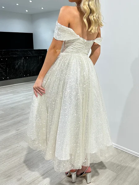 A-line Off-the-Shoulder...