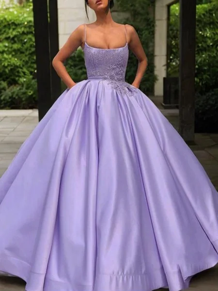 Ball Gown Spaghetti Straps...