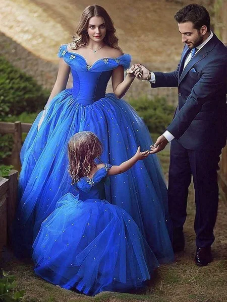 Ball Gown Off-the-Shoulder...