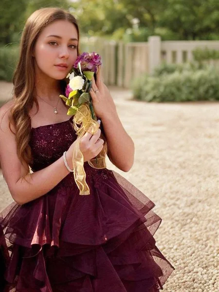 A-Line/Princess Strapless...