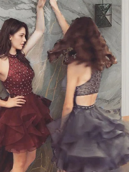 A-Line/Princess High Neck...