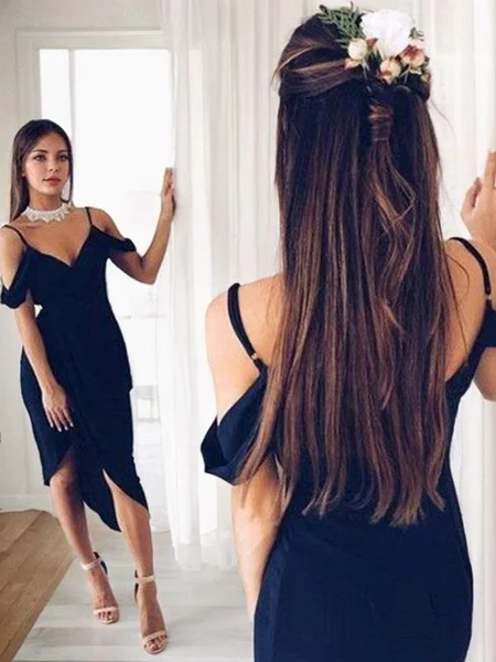 Sheath/Column V-neck...