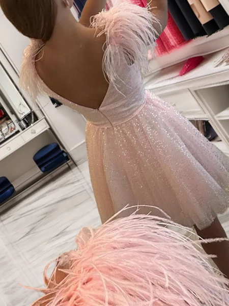 A-Line/Princess V-neck...