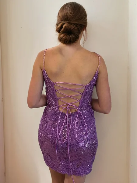 Sheath Spaghetti Straps...