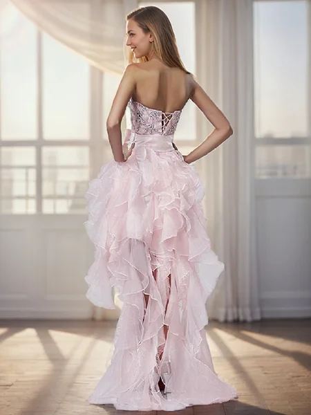 A-line Strapless Bow...