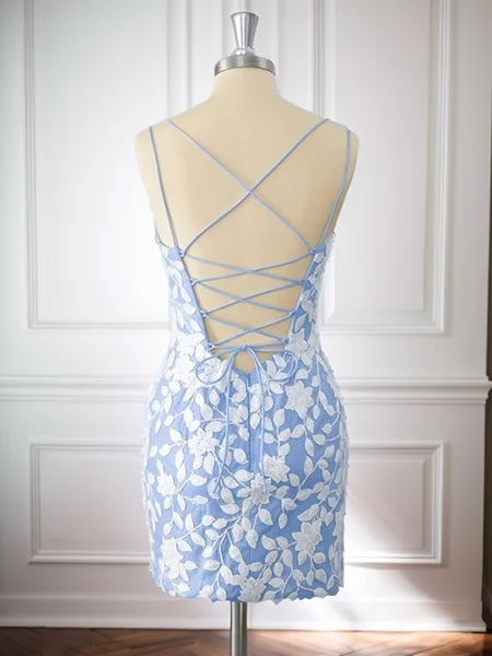 Sheath Lace Spaghetti...