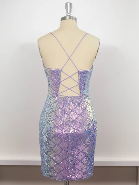 Sheath Spaghetti Straps...