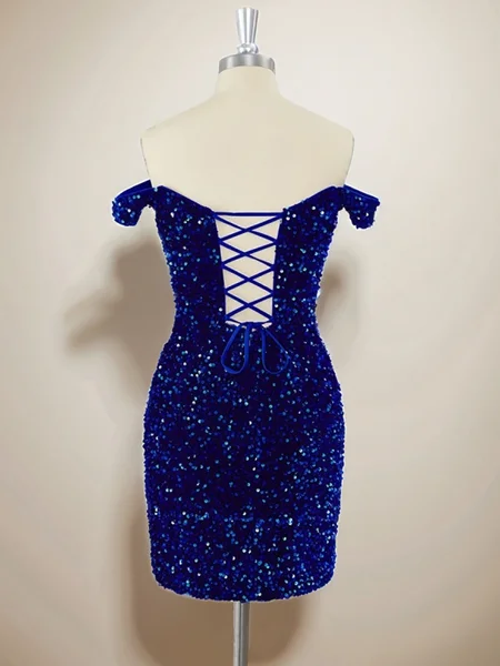 Sheath Velvet Sequins...