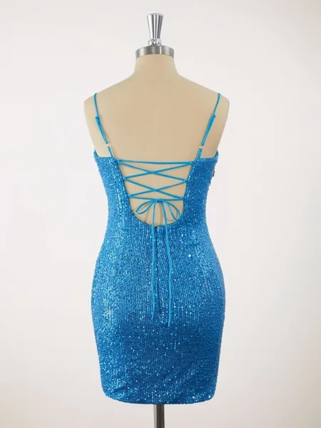 Sheath Spaghetti Straps...