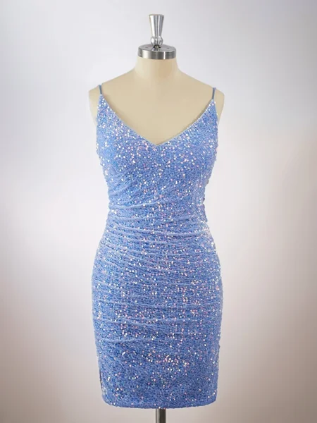 Sheath Velvet Sequins...