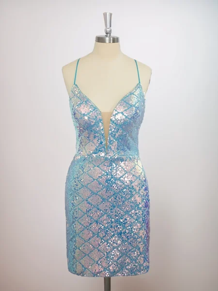 Sheath Spaghetti Straps...