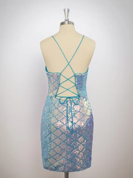 Sheath Spaghetti Straps...