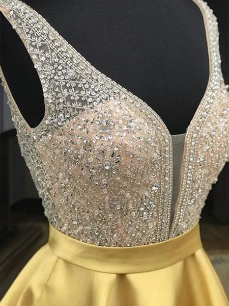 A-Line/Princess V-neck...