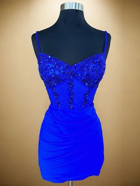 Sheath Spaghetti Straps...