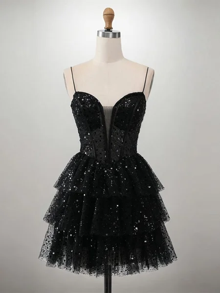 A-line Spaghetti Straps...