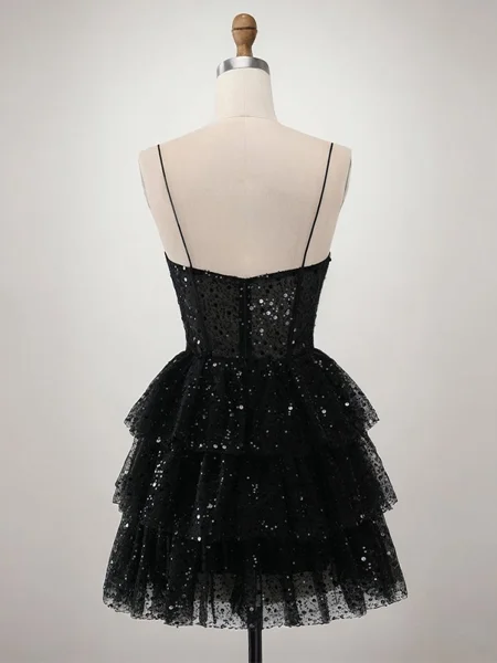 A-line Spaghetti Straps...