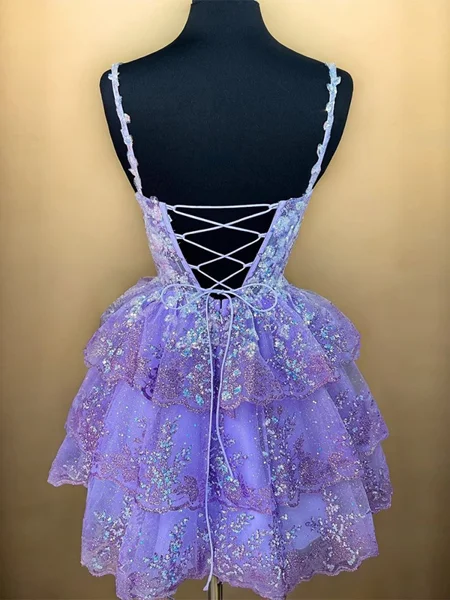 A-line Spaghetti Straps...