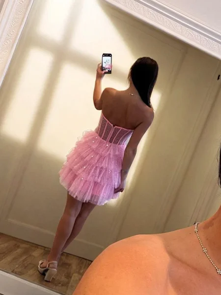 A-line Straight Cascading...