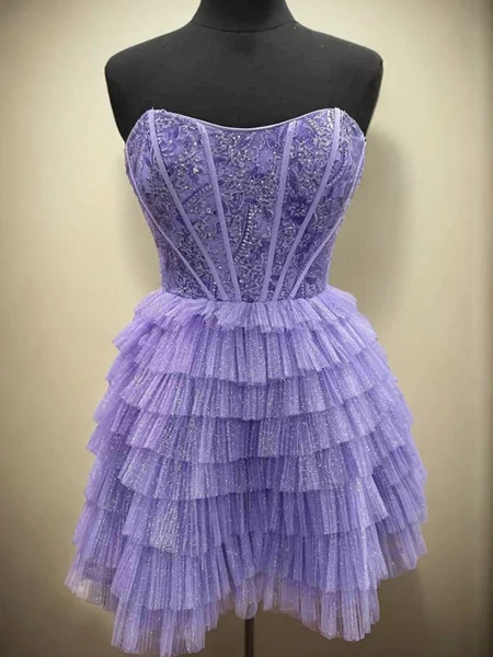 A-line Straight Cascading...