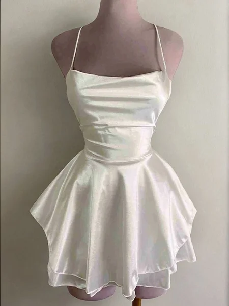 A-line Spaghetti Straps...