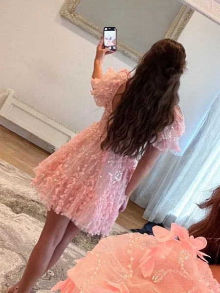 A-line Sweetheart Short...