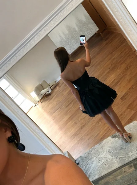 A-line Straight Bow...