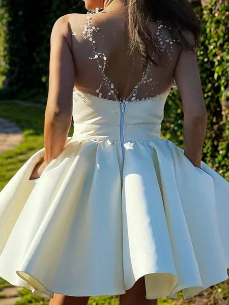 A-line Scoop Ruffles...