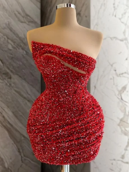 Sheath Straight Pleated...