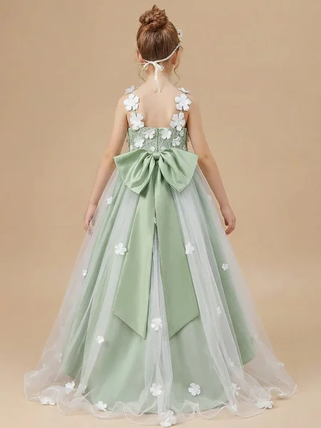 A-line Straps Bowknot...