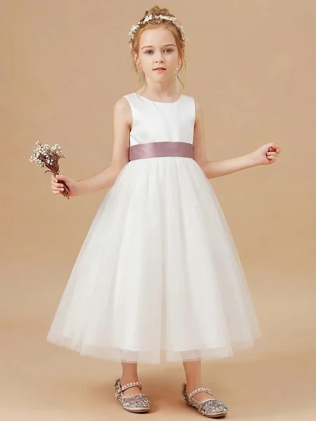 A-line Scoop Bowknot...