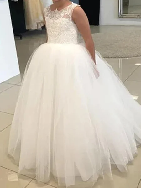 A-line Scoop Applique Sweep...