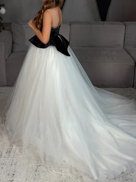 A-line Scoop Beading Court...