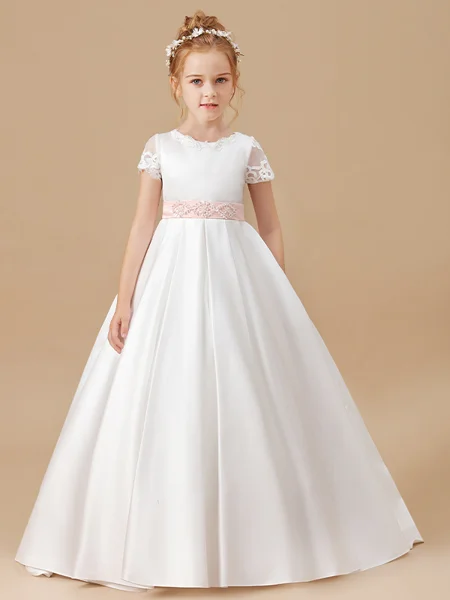 Ball Gown Scoop Sweep/Brush...