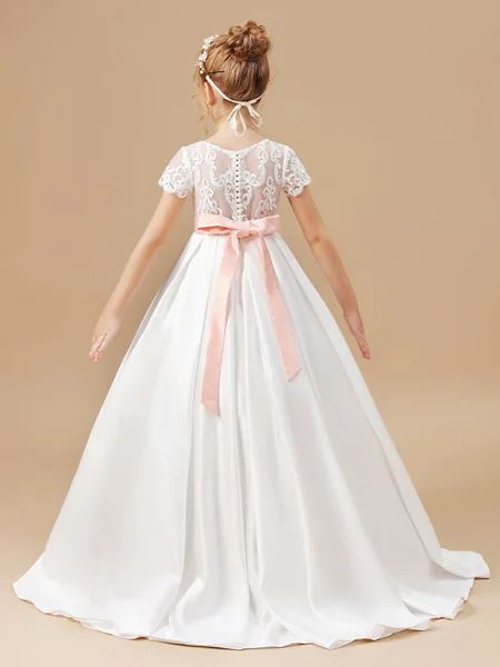 Ball Gown Scoop Sweep/Brush...