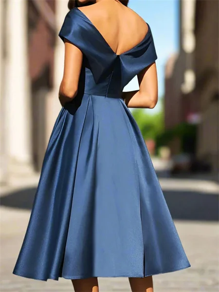 A-line Off-the-Shoulder...