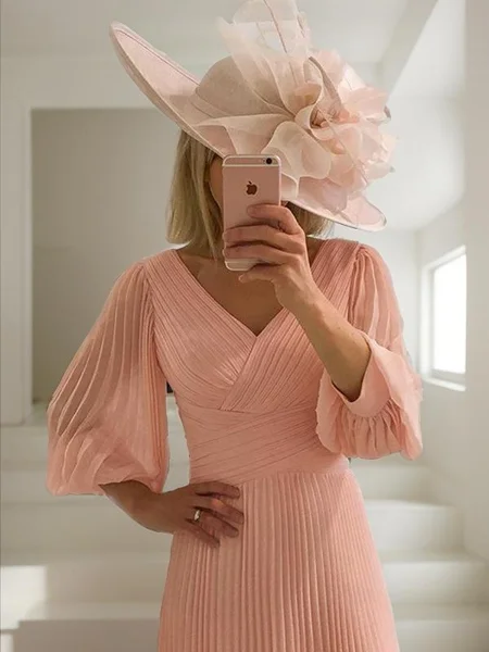 A-Line/Princess V-neck...