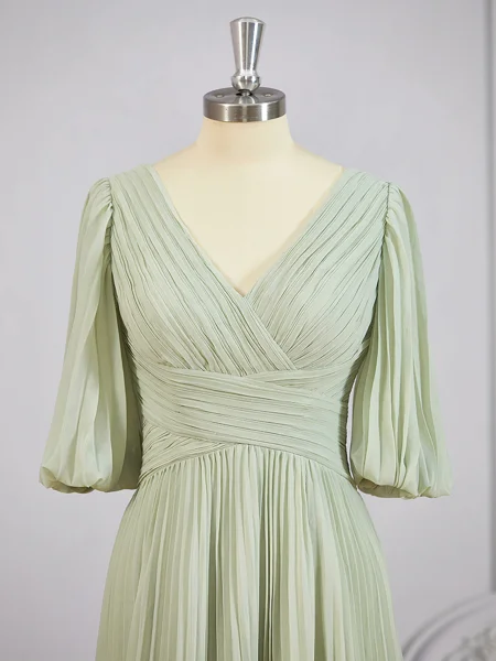 A-Line/Princess V-neck...