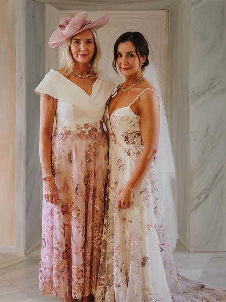 A-Line/Princess V-neck Ankle-Length Satin Mother Of The Bride Dresses With Ruffles