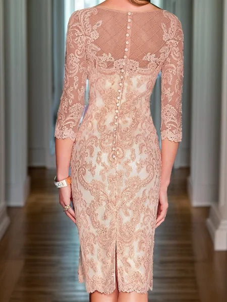 Sheath/Column Chiffon...