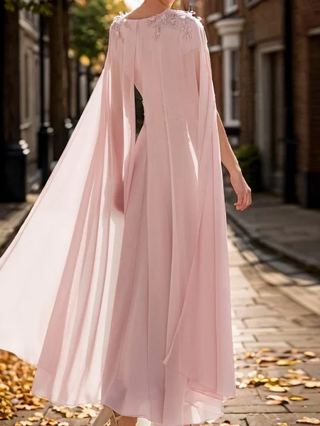 A-line V-neck Short Sleeves...