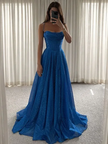 A-line Cowl Pleated Floor-Length Corset Dress