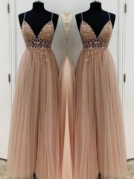 A-Line/Princess V-neck...